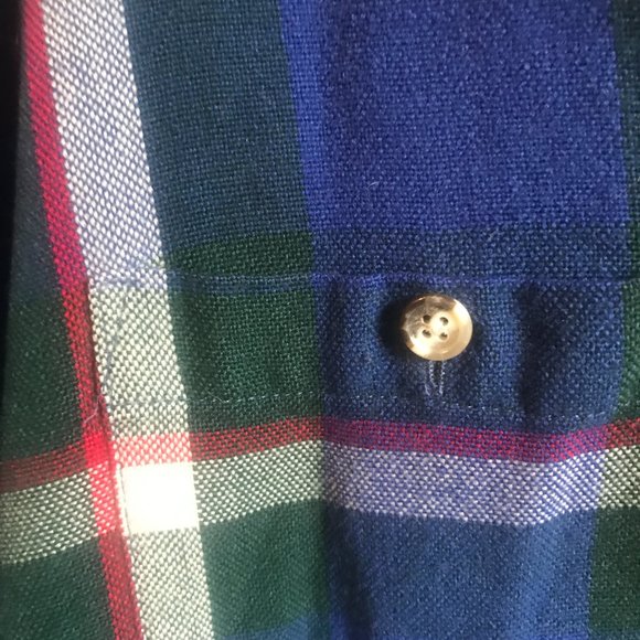 Vintage 70s blue flannel - Picture 4 of 4